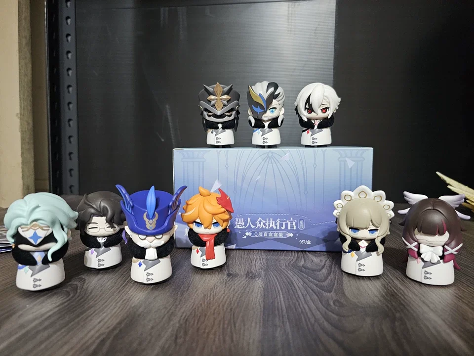 Genshin Impact Auf Lager Fatui Harbinger Serie Blind Box Kawaii Trendige Q-Version Anime-Figuren-Sammlung Desktop-Überraschungsgeschenk – Detail 1
