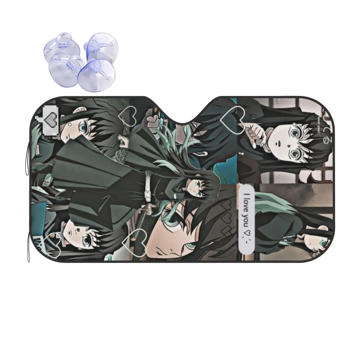 

Muichiro Tokito Sunshade Windscreen Car Front Windshield Window Sun Visor Accessories Covers