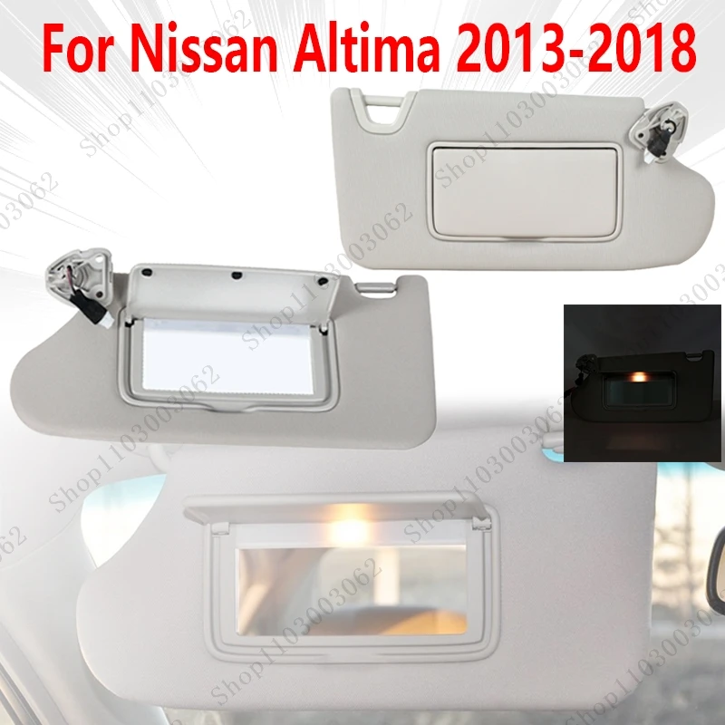 Car Interior Sun Visor Panel With Makeup Mirror With Light For Nissan Altima 2013 2014 015 2016 2017 2018 964003TA2A 964013TA2A