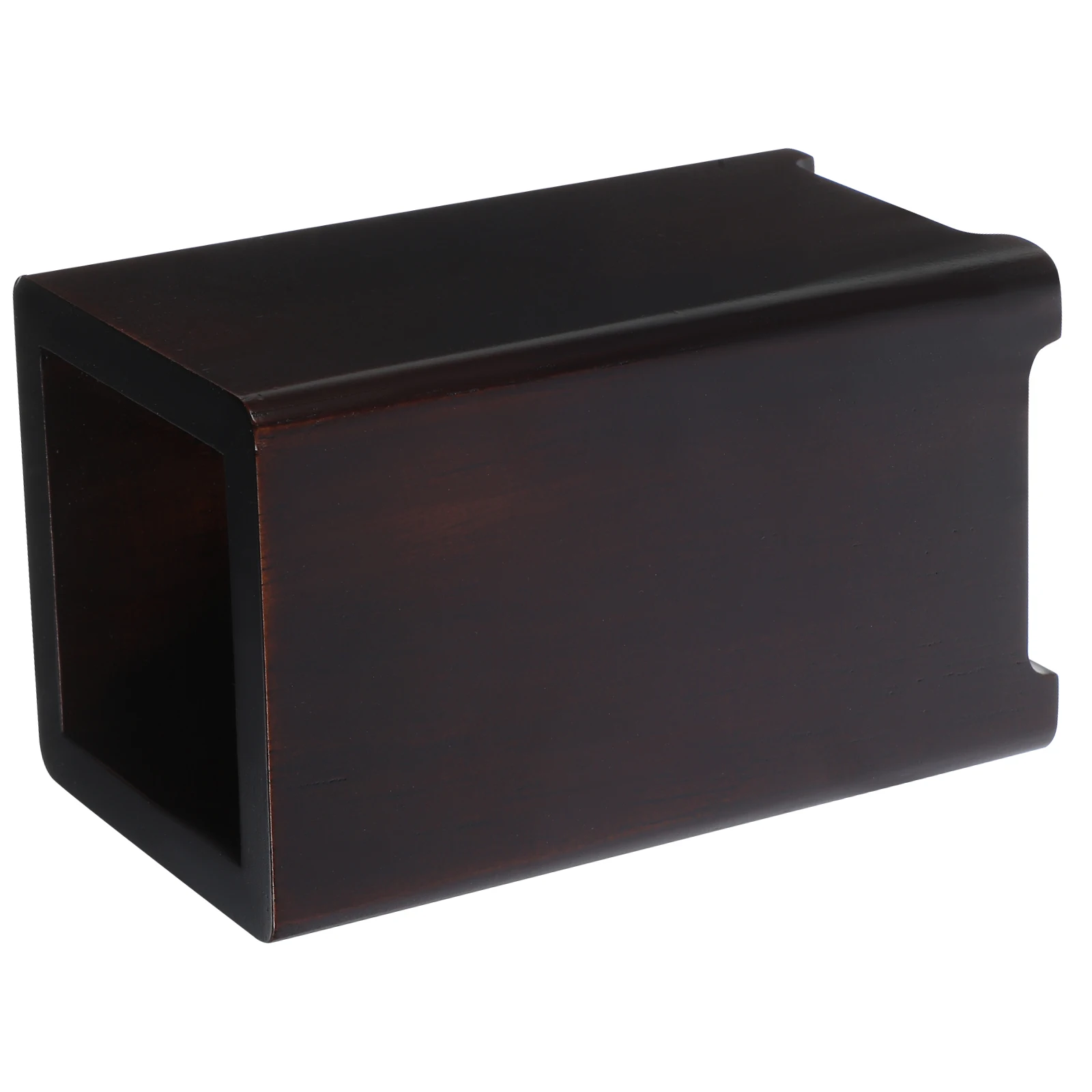 

Solid Wood Pen Holder Bucket for High Capacity Desktop Pencil Cup Walnut Office