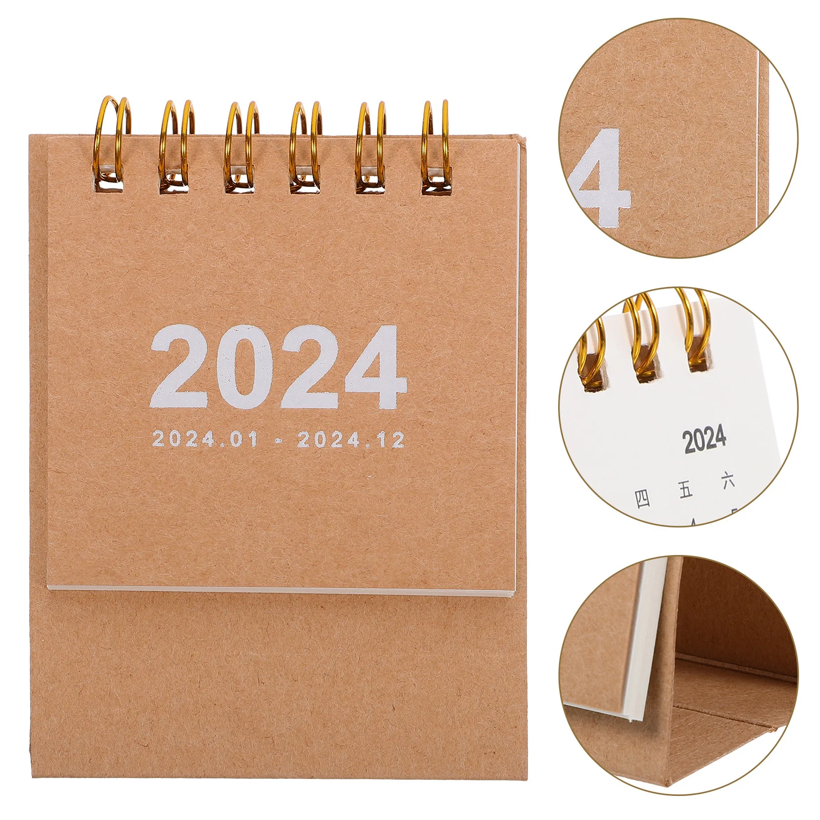 تقويم مكتبي صغير 2024، مخطط شهري محمول لسطح الطاولة، ملحقات مكتبية مزخرفة، اختيار هدية، تقويم صغير #3