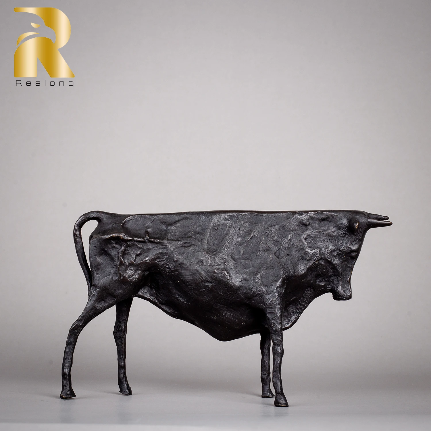 Abstract Bronze Bull Statue Bronze Replica Art Crafts by Picasso Famous Bronze Bull Sculpture For Home Decor Collection Gifts