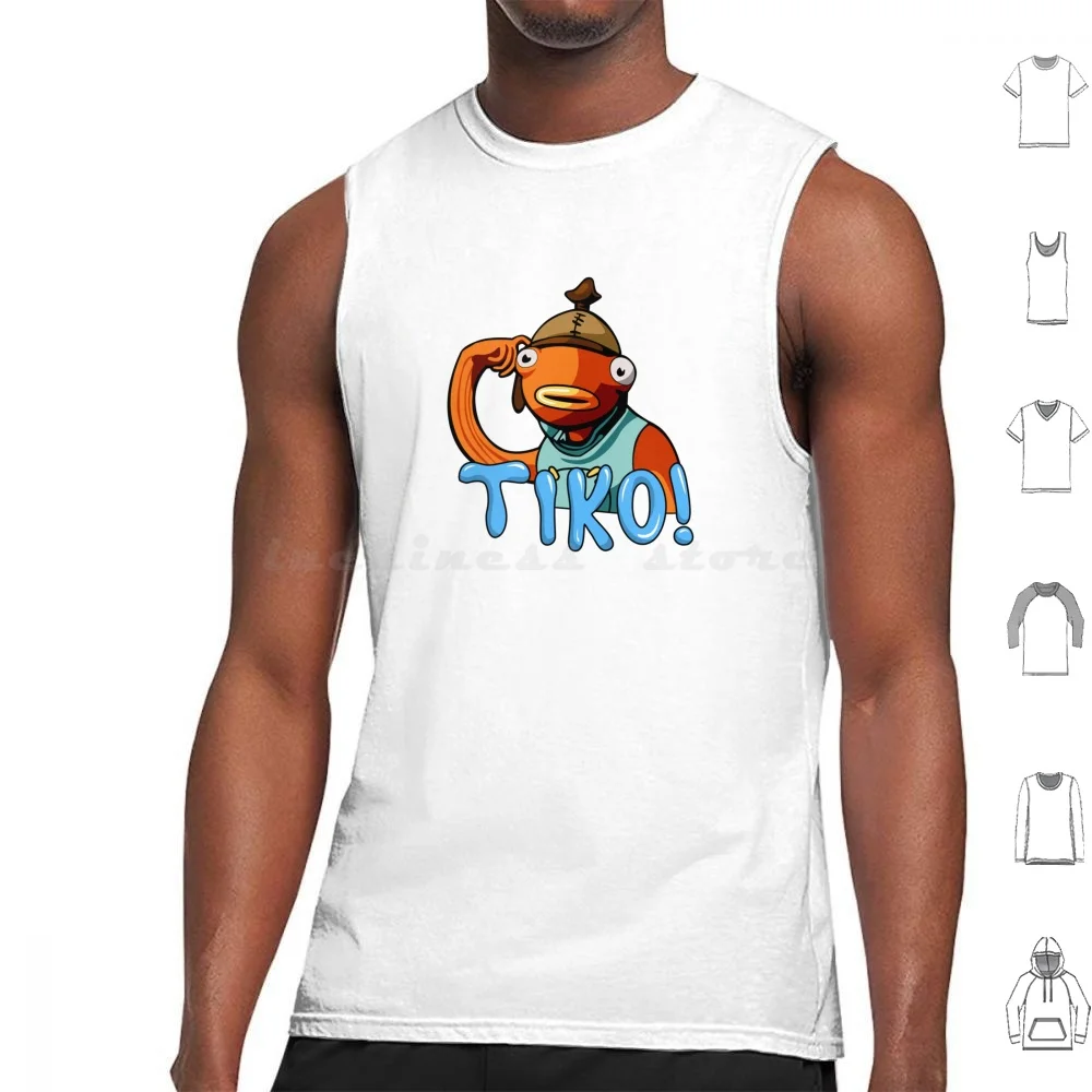 Tik-Mi-Ker Tank Tops Vest Sleeveless Benjyfish Benjy Fishy On Me Tiko Fish Tiko Yeet Youtuber Yeet Or Be Yeeted Gamer Adopt Me