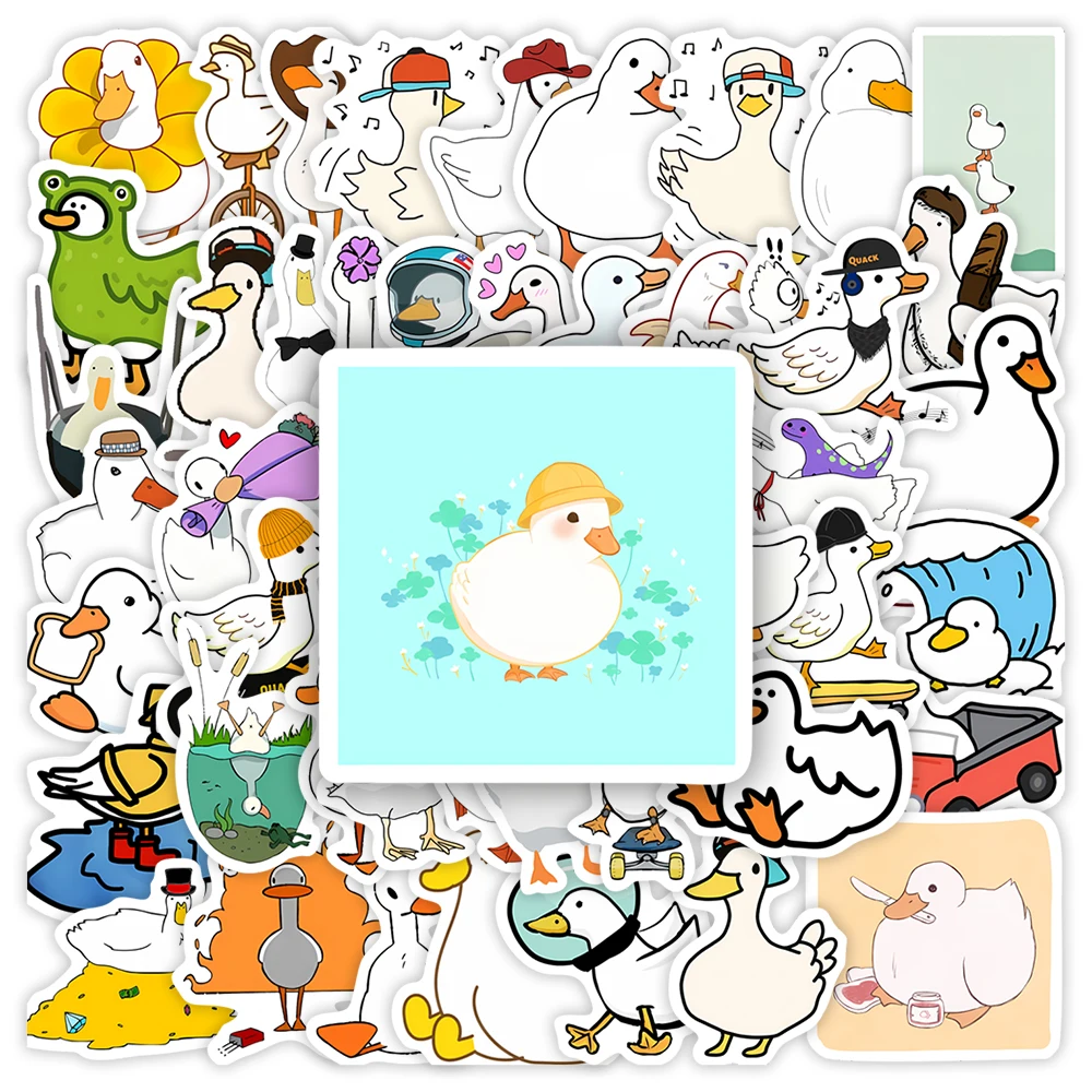 

Funny Cartoon Goose Duck Stickers DIY Kids Toys Gift Decorative Decal for Laptop Phone Scrapbook Luggage Bottles Waterproof