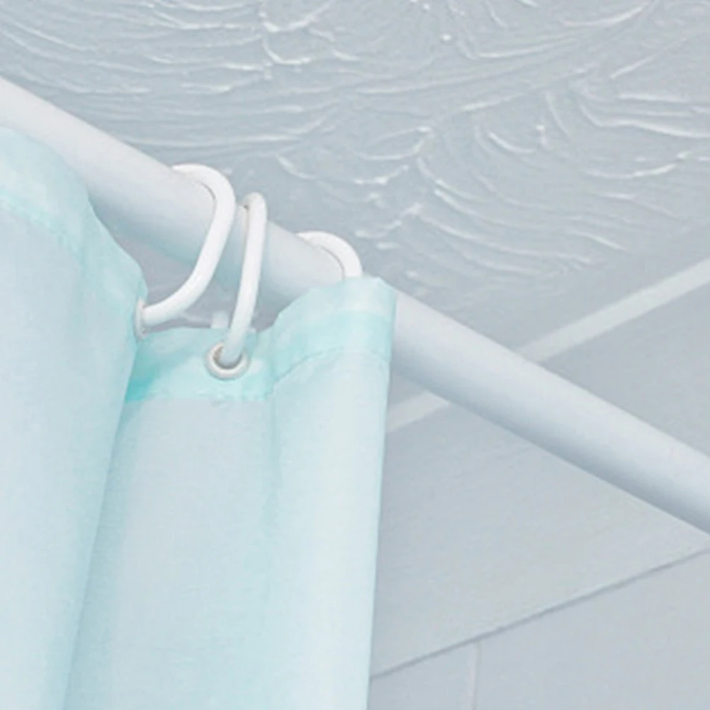 

2pcs Adjustable Tension Curtain Rod Closet Rod Cupboard Hanging Rail Expandable No Drill Telescopic Pole For Home Bathroom