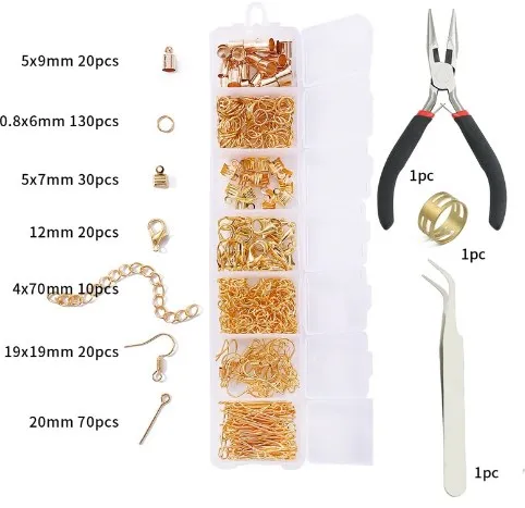 

1 коробка, застежка из нержавеющей стали, замкнутое соединительное кольцо, цепочка, ушной крючок, застежки-карабины, сделай сам, Ювелирная фурнитура, аксессуары