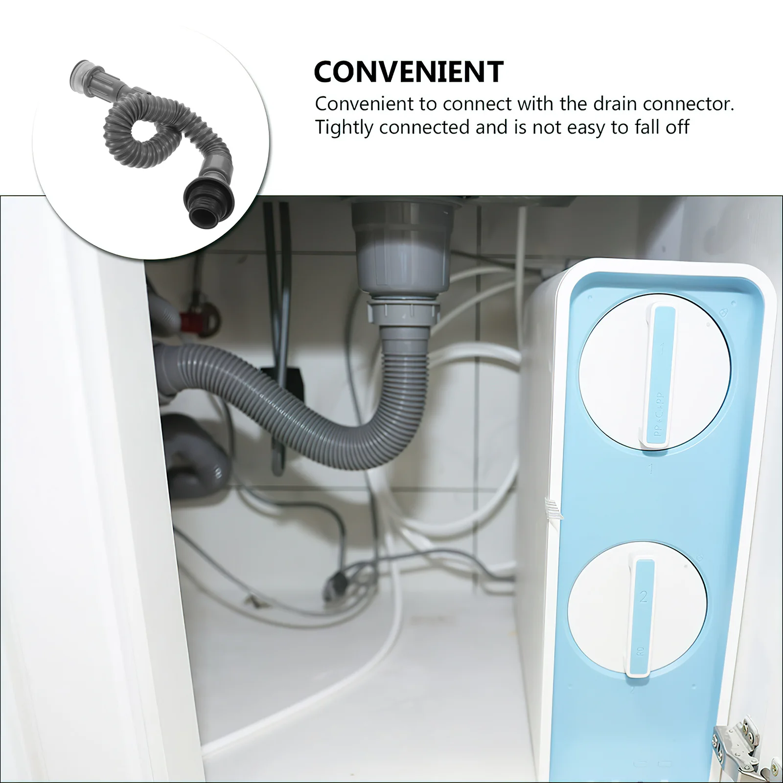 

For Sink Universal Hose Bathroom Flexible Tubing Pipe Universal Drain Tubing Extension Drain Sink Plumbing Parts