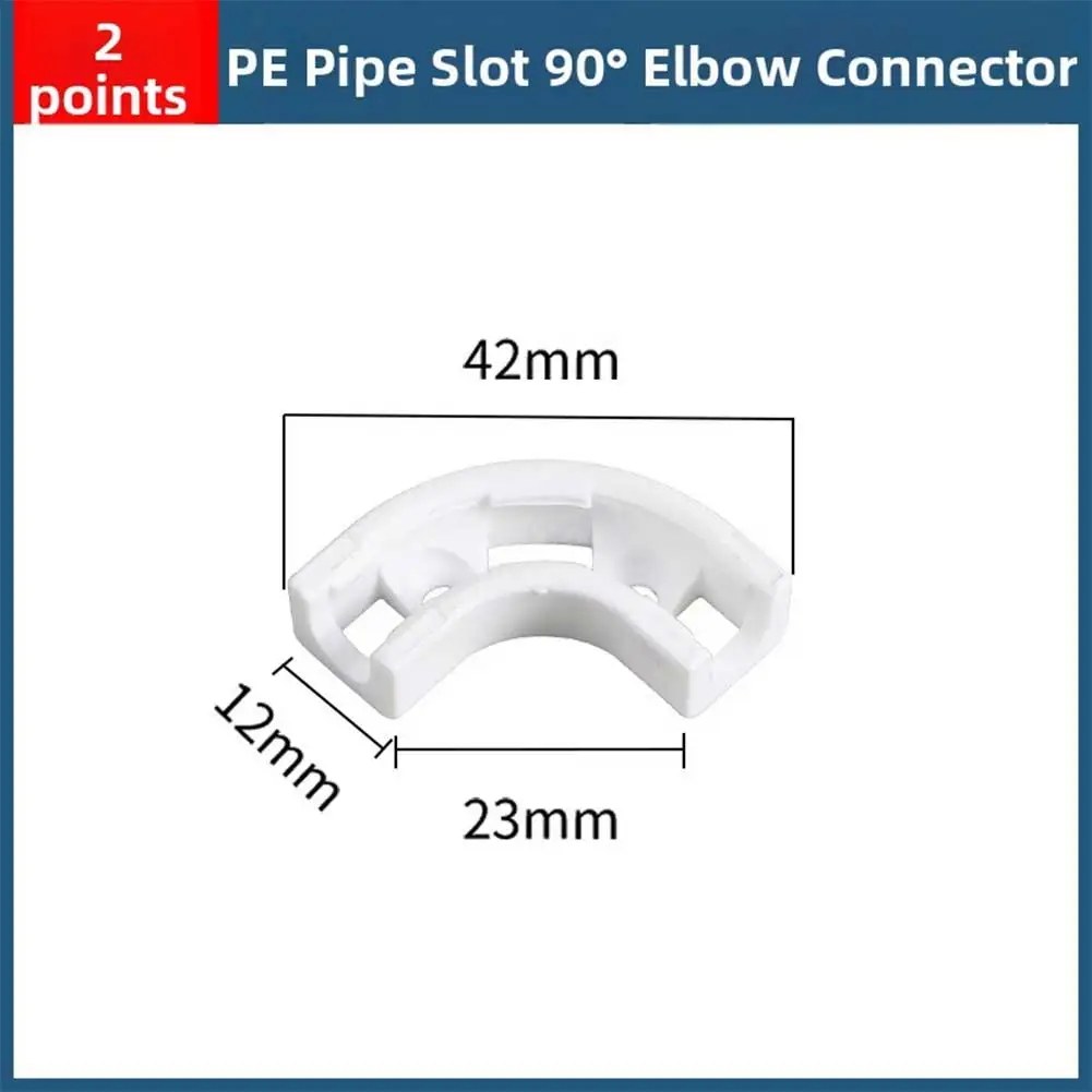 For RO Tubing Installation As Shown RO Tubing Bracket Supports Tubing 90-degree Right Angle PE Plastic Material