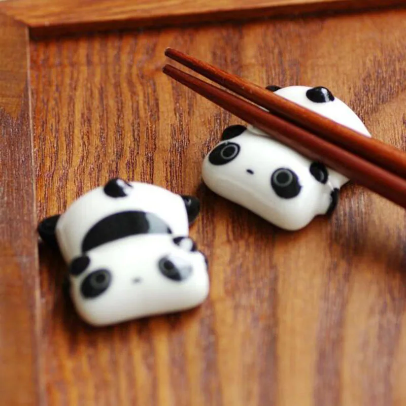 6 Pcs Set Ceramic Chopstick Holder Stand Household Tableware Kitchen Decoration Chopstick Shelf Rack Kitchen Supply