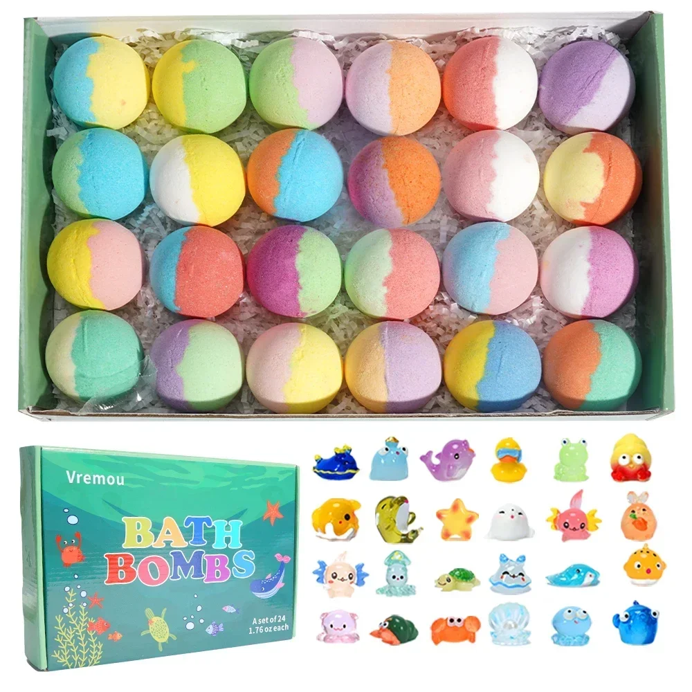 15-24-pack-kids-bath-bombs-bathing-tools-special-gifts-with-surprise-inside-bath-bombs-gift-set-bubble-bath-fizzy