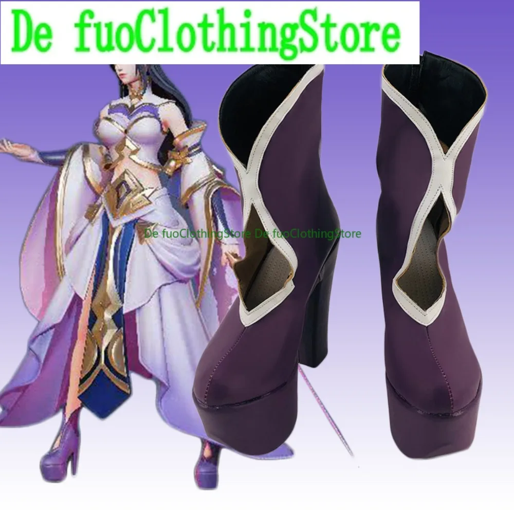 

Defuo Honor Of Kings Luna Обувь для косплея Аниме Конвенция Аниме Игра Обувь и ботинки для ролевых игр Хэллоуин Вечеринка