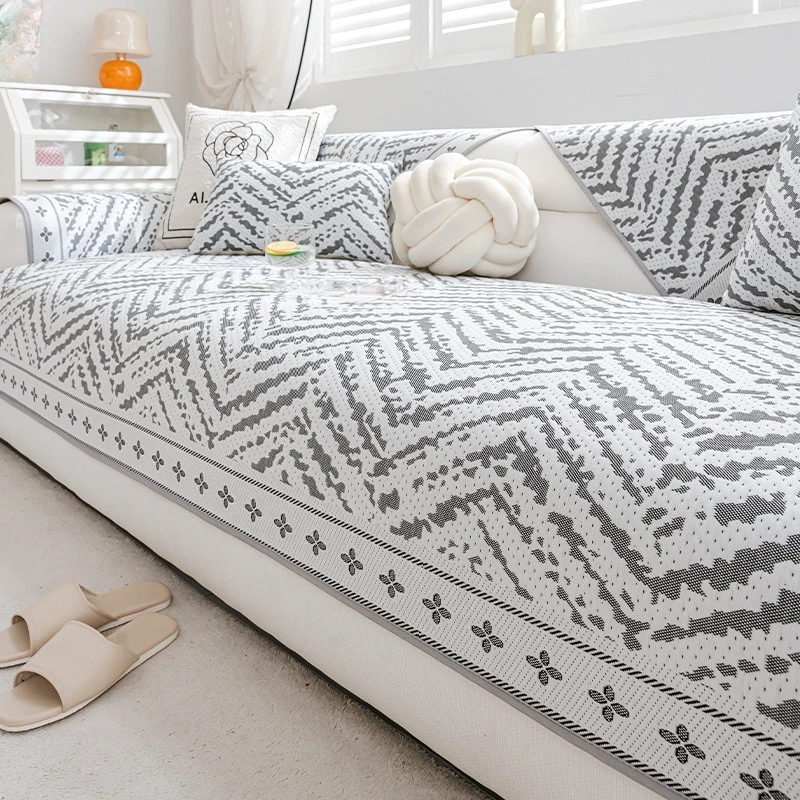 Sommer Eisseide Sofabezug Universelle Rutschfeste Sofamatte Kühle Unterlage Couchkissen-Handtuch für Wohnzimmer