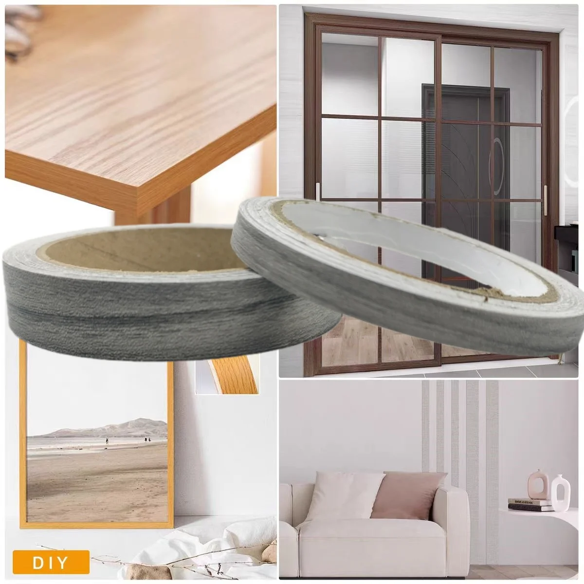 1 قطعة 10 متر x 2 سنتيمتر Preglued متفوقا PVC حافة النطاقات للخشب المطبخ خزانة طاولة أثاث مكتب مجلس Edgeband المقلم لامع #3