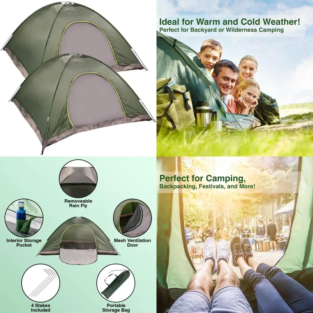 خيمة مقاومة للماء مناسبة لجميع المواسم تتسع لـ 5-6 أشخاص للتخييم والاستخدام الجماعي ومأوى الطوارئ ودعم بدون منزل #1