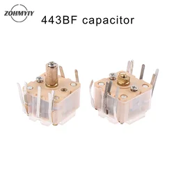 1Pc Switch CBM-443BF-1AB4/088AM+FM Radio Thin Film Variable Capacitor 270P Double +20Pfm Double