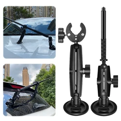 New Strong Car Suction Cup Holder with Invisible Selfie Stick for GoPro Max Hero 11 Insta360 X3 One R X2 Car Camera Accessories