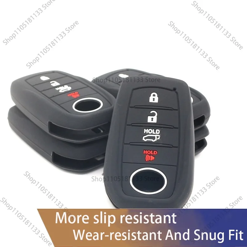 For Toyota Corolla For Prado For IZOA For Levin 4 Button Key Cover Silicone Protective Case Anti Scratch Shockproof