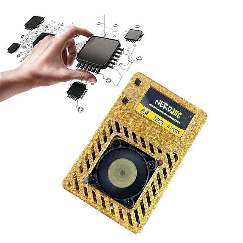 

Durable-Nerdaxe Miner With Display Nerdminer 500Gh/S S19XP BM1366 ASIC Bitaxe Bitcoin Micro Miner Lottery Mining Miner AU PLUG,N