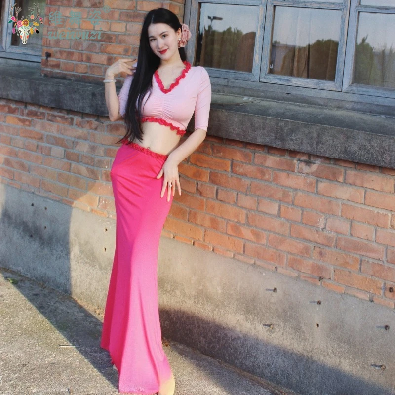 

Belly Dance Costume Women's High-end Elegant Performance Set Adult Oriental Dance Practice Suit Girls' Dancing Training Clothes