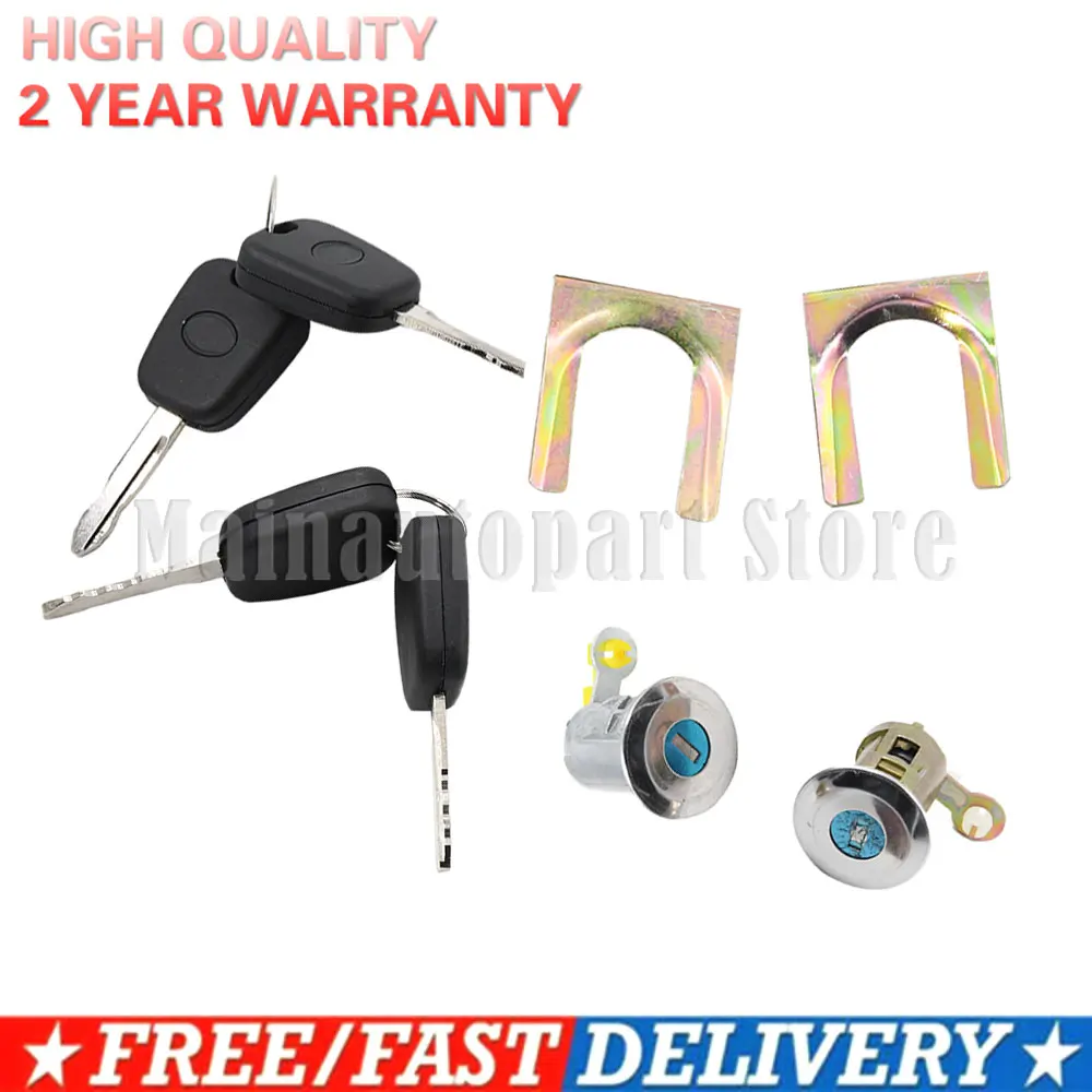 

For Peugeot 107 Citroen C1 Toyota Aygo 9170.Y8 1608746380 9135S2 9136.T0 Car Cylinder Door Lock Barrel Key Set 05-14