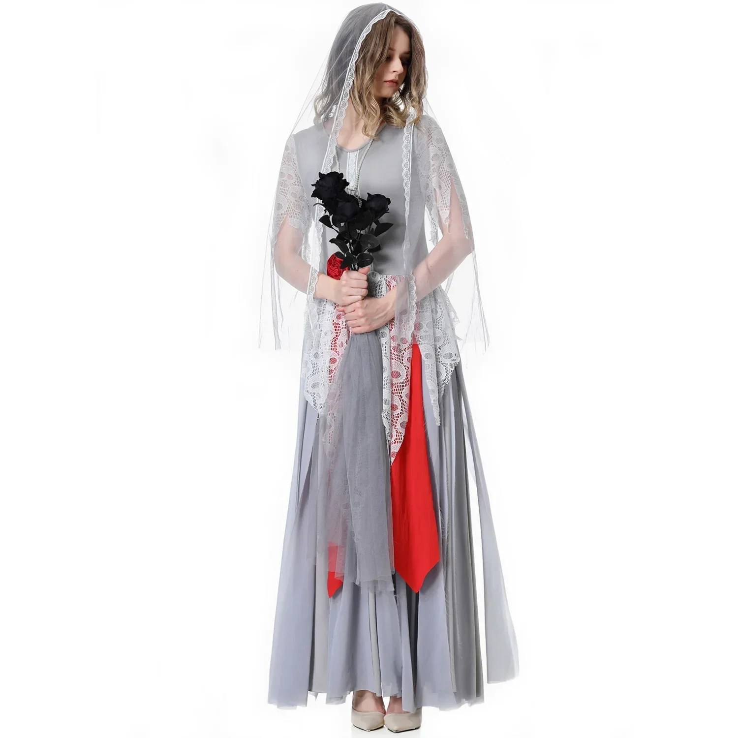 Halloween Carnival Party Ghost Bride And Groom Vampire Scary Zombie Adult Fancy Dress