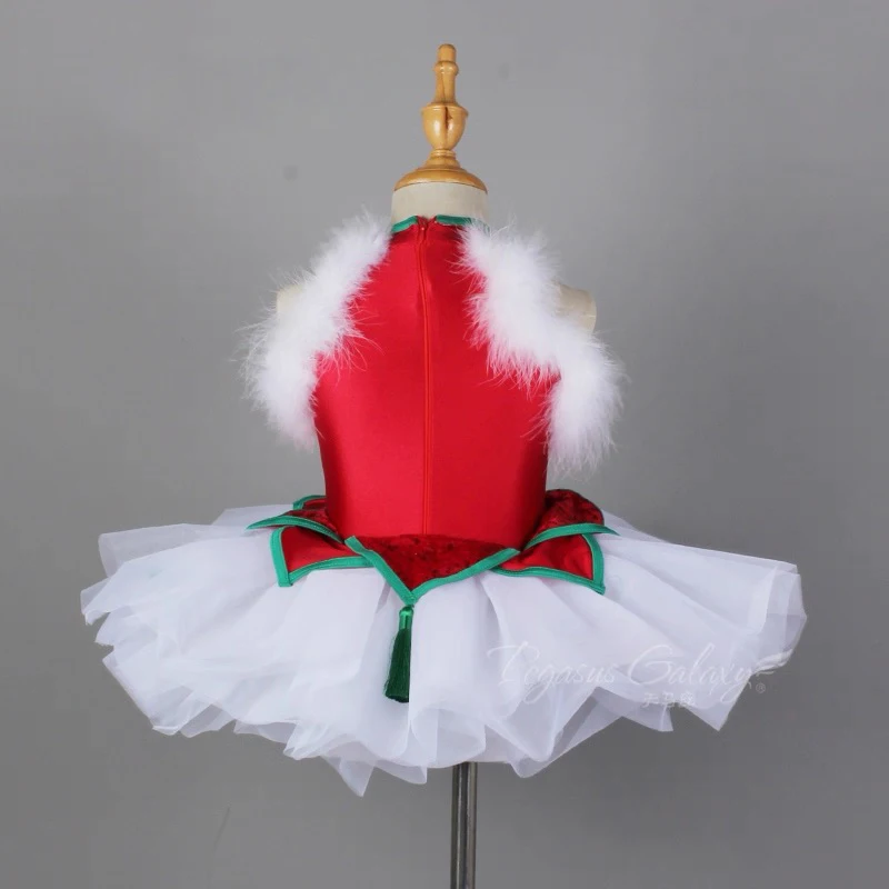 Ballet Swan Dance Skirt Children Sweet Red Luxury Ballet Tutu Dancing Wear Girls High Quality Standard Ballet Dance Skirt