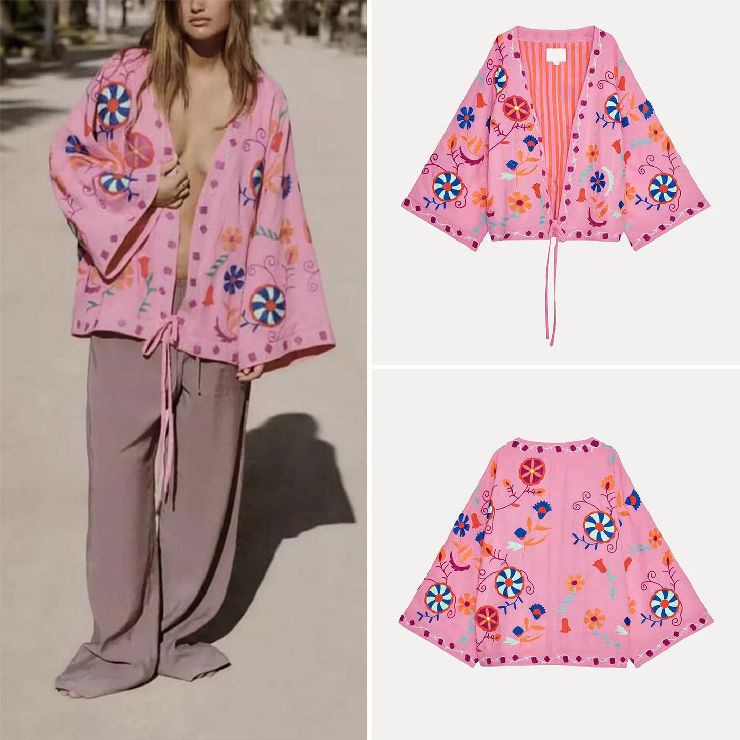 

Faionable Embroidered Casual Ktan Long irt, женская осень 2023, новинка бренда Sle Z, другая ткань No Sve Special Fu...