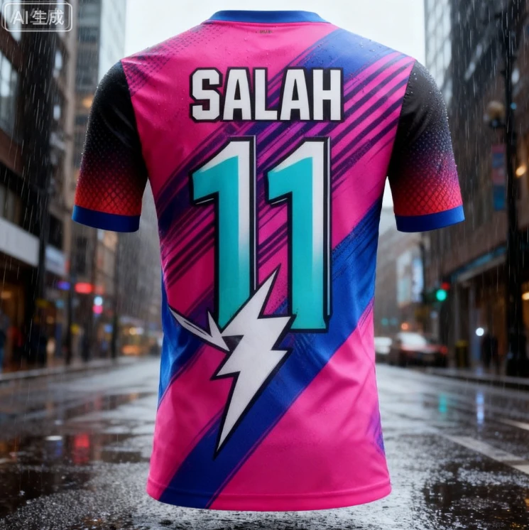 أحدث الرجال الساخن بيع سالاه الاحتفال طبعة تذكارية كرة القدم الرياضية الخاصة AI تي شيرت اليومية في الهواء الطلق ثلاثية الأبعاد الطباعة #1