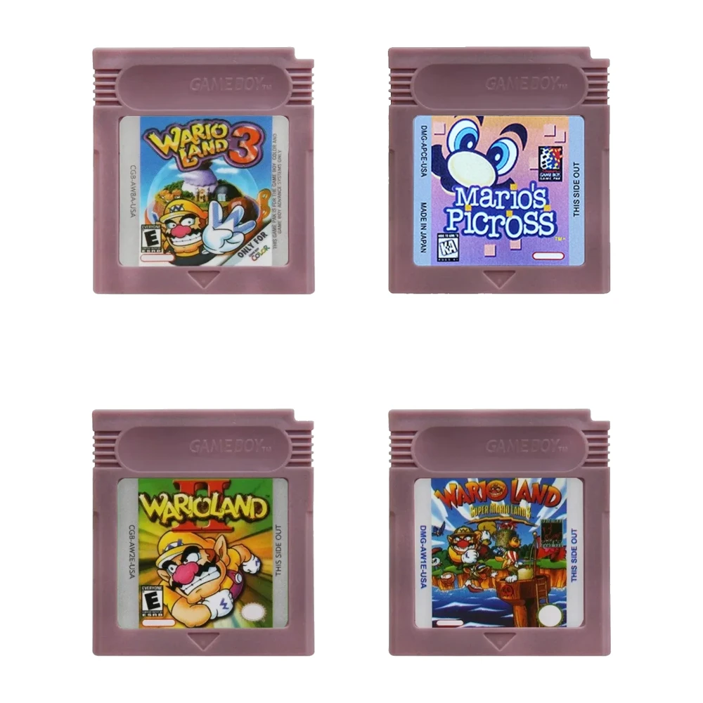 Cartucho de videojuegos GBC de 16 bits, consola de 16 bits, tarjeta de juego Wario Land Donkey Kong Wario Land 2 Yoshi para GBC Mario