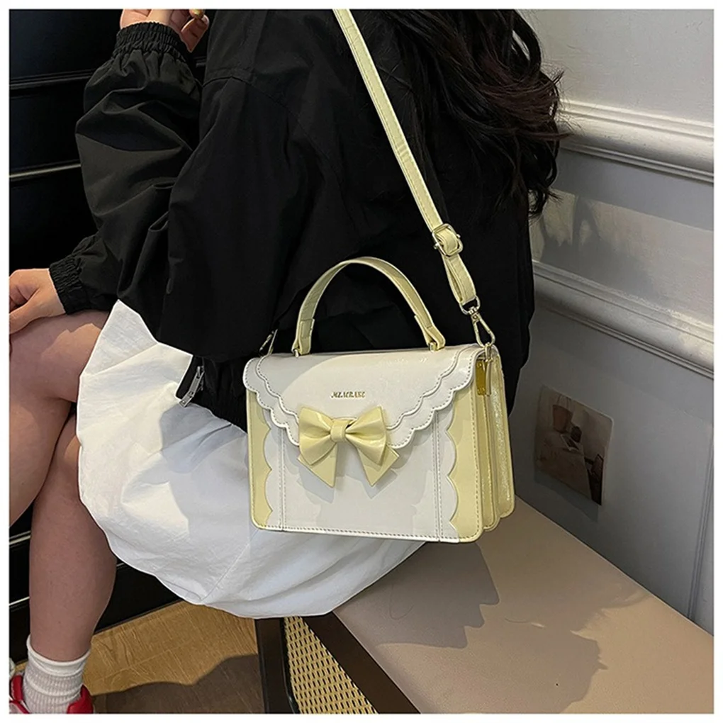 2026 New Sweet Elegant Lady Bow Lolita Bag Small Capacity Daily Versatile JK Uniform Crossbody Shoulder Bag for Women