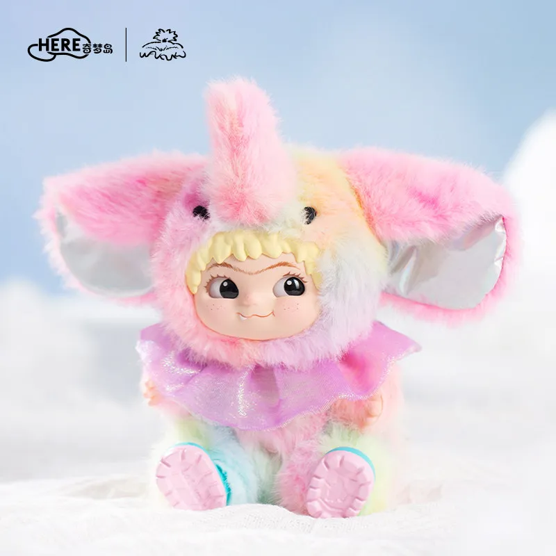 wakuku-dreamy-colorful-elephant-series-vinyl-face-pendant-doll-action-figure-collection-model-toy-gift