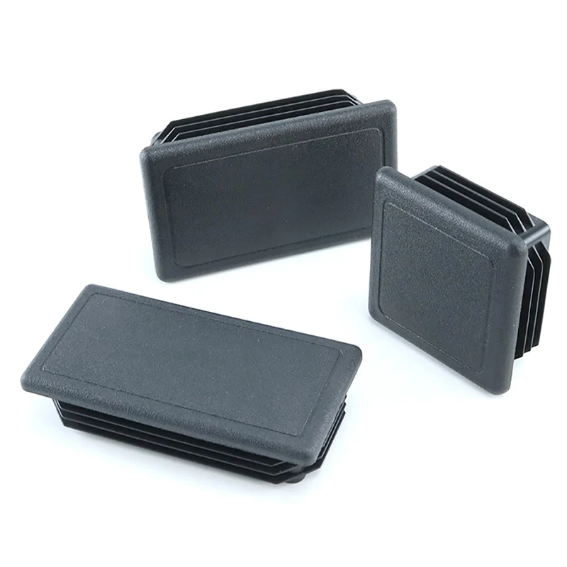 Square Shaped Hard Plastic Inner Plug Stainless Steel Pipe Square Cap Aluminum Alloy Galvanized Pipe End Cap Inner Plug Head