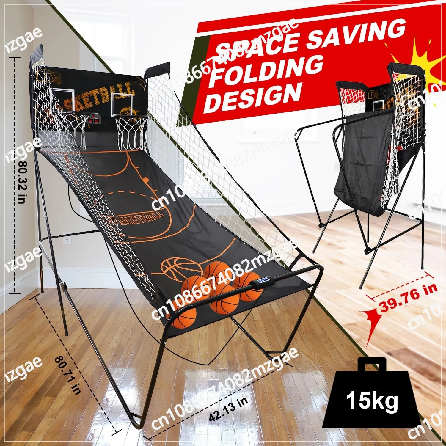 

Cross-border Indoor Double Shooting Machine with Automatic Electronic Scorer Adult Game Folding Shooting Rack
