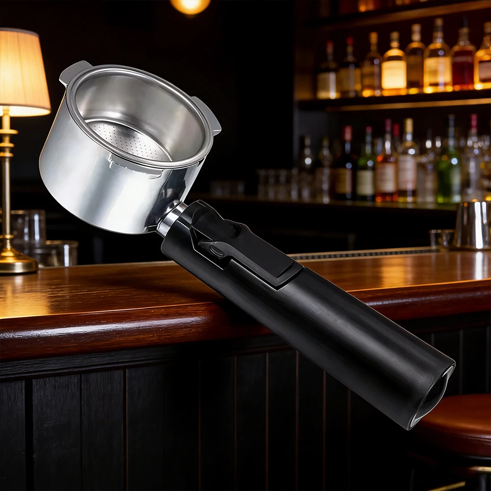 Custom Classic Eco Friendly Stainless Steel 51mm 3-Ear Bottomless Portafilter Barista Coffee Tools