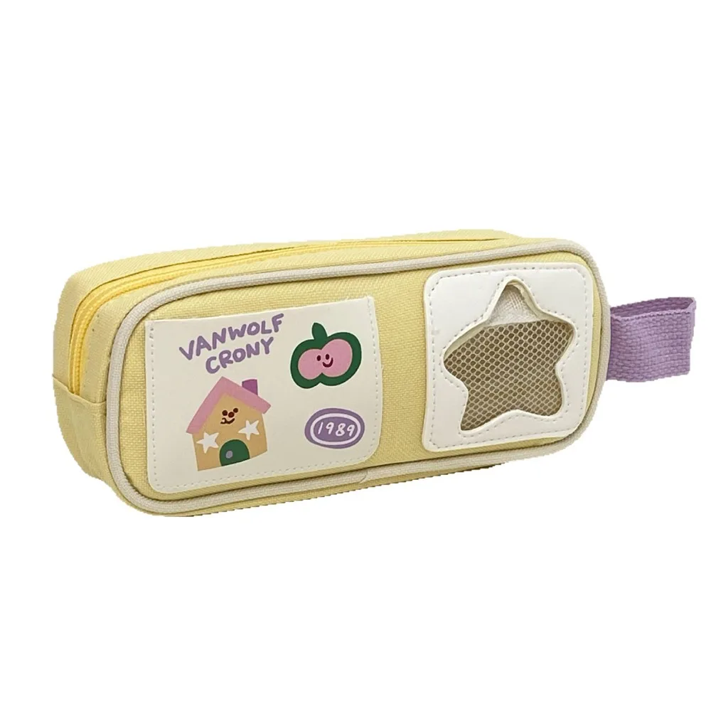 

Organizer Supplies Rabbit Kawaii Pencil Bag Picnic Series Zipper Cartoon Stationery Bag Creative Cute Pen Pencil Case Student