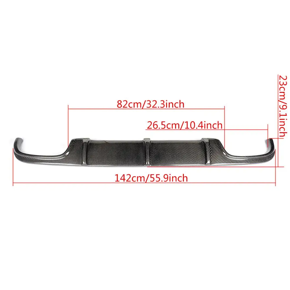 Car Rear Bumper Diffuser Lip for Mercedes Benz E Class W211 E55 AMG Sedan 2002-2006 Rear Diffuser Lip Spoiler FRP/Carbon Fiber