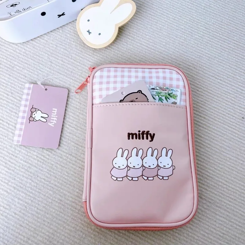 Kawaii Miffy Series Passport Storage Bag Creativity Cartoon Cute Printing Portable Stationery Storage Bag Girls Birthday Gift - view 4