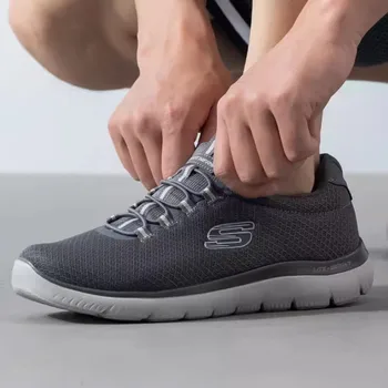 Skechers 남성용 통기성 메쉬 표면 운동화, 경량 캐주얼 워킹화, 여름