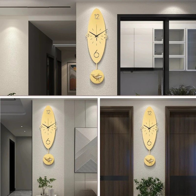 Elegant Yellow Wall Clock Fashion Unique Upgrade Design Bedroom Digital Wall Clock Modern Relojes De Pared Home Decor Items