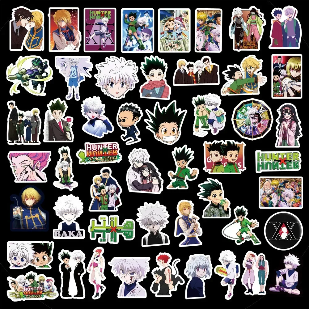 50PCS Anime Hunter X Hunter Sticker Notebook Trolley Case Bike Scooter Waterproof Graffiti Gift Toys Sticker Gifts