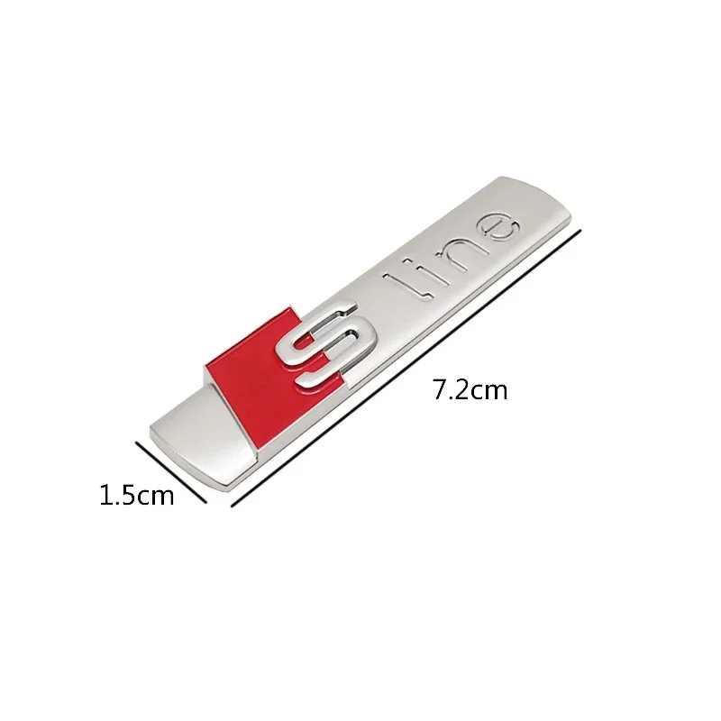 2 قطعة ثلاثية الأبعاد ABS سيارة S خط شعار ملصق شارة ملصق مائي الديكور لأودي Sline S6 S7 SQ5 SQ7 A3 A4 A5 A6 A7 A8L Q3 Q4 Q5 Q6 Q7 Q8 TT #2