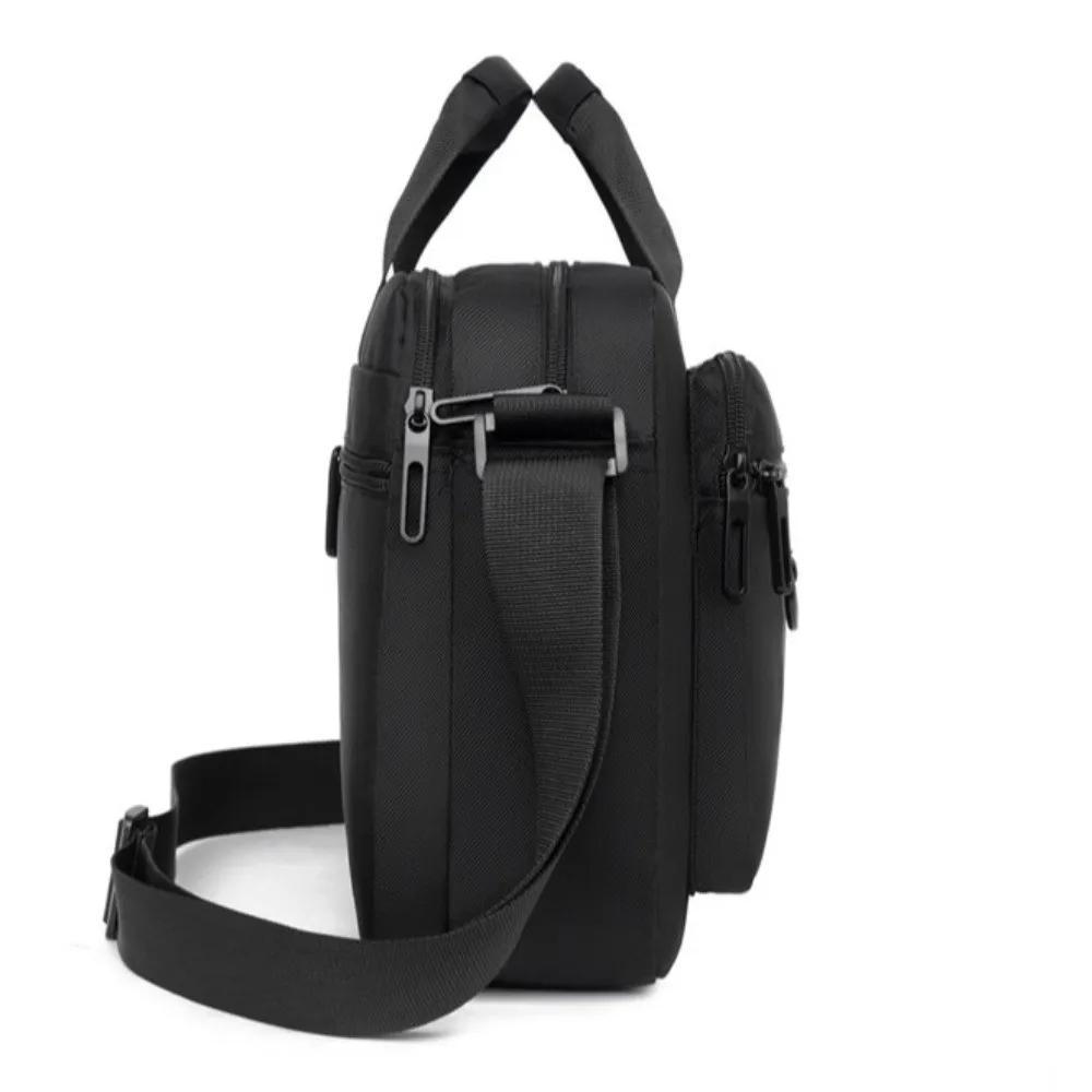 

Waterproof Men Crossbody Bag Phone Pouch Large Capacity Student Shoulder Bag with Multiple Pockets Oxford Cloth Messenger Bag