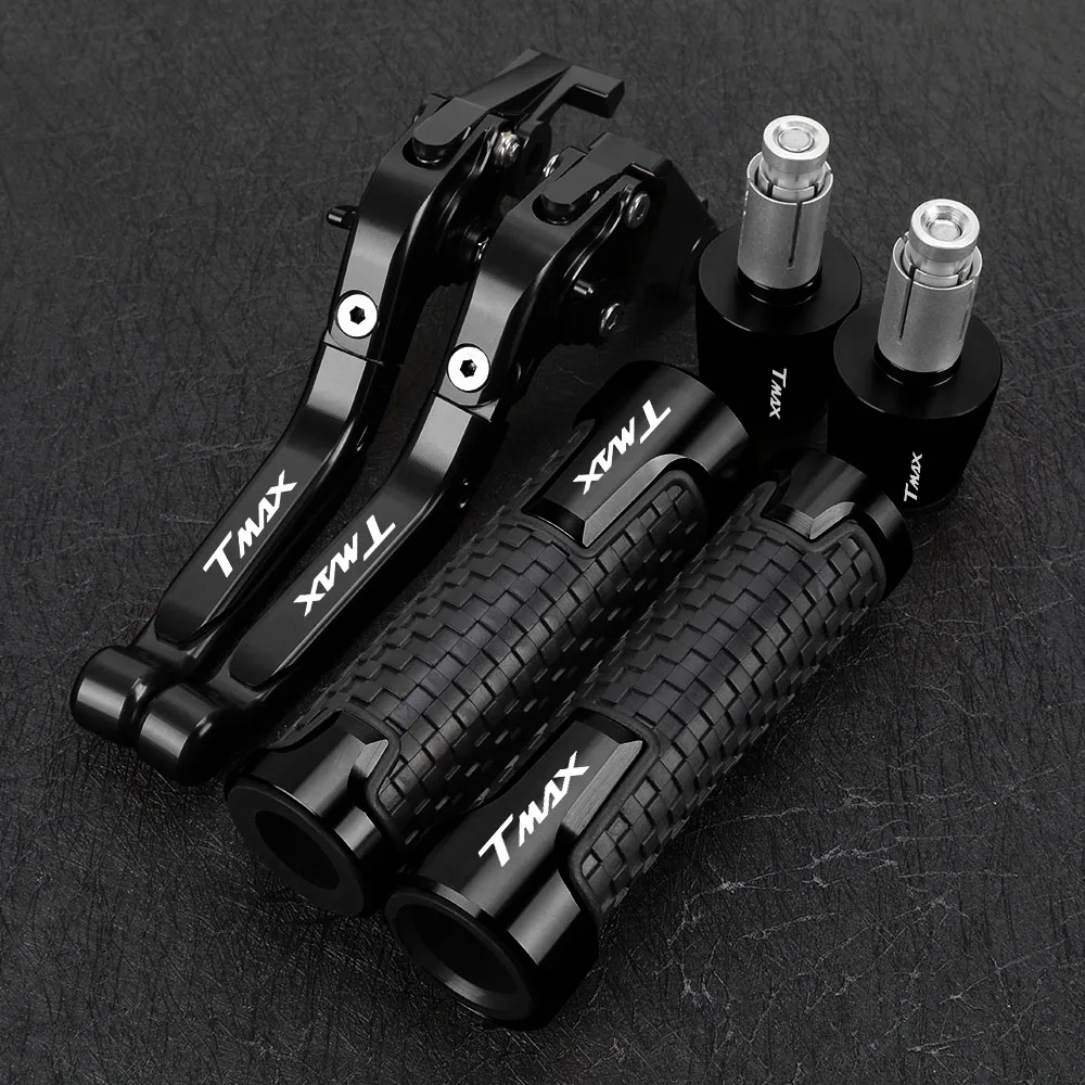 

For YAMAHA TMAX 500 530 2008 2009 2010 2011 2012 2013 2014 2015 2016 Motorcycle Folding Brake Clutch Levers Handlebar Grip Ends