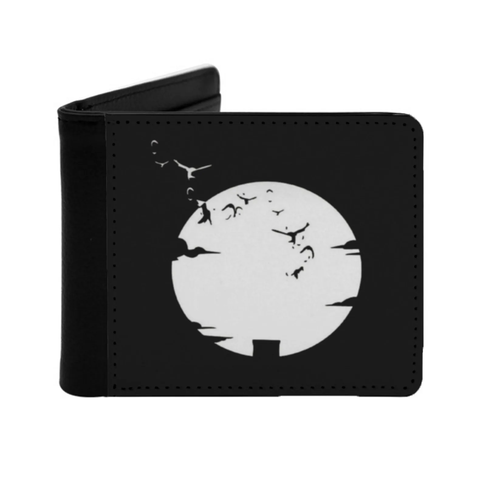 

Мужские кошельки The White Moon, мужской кошелек, короткий кошелек, складной двойной персонализированный кошелек Саске, аниме Учиха, манга Какаши, Япония