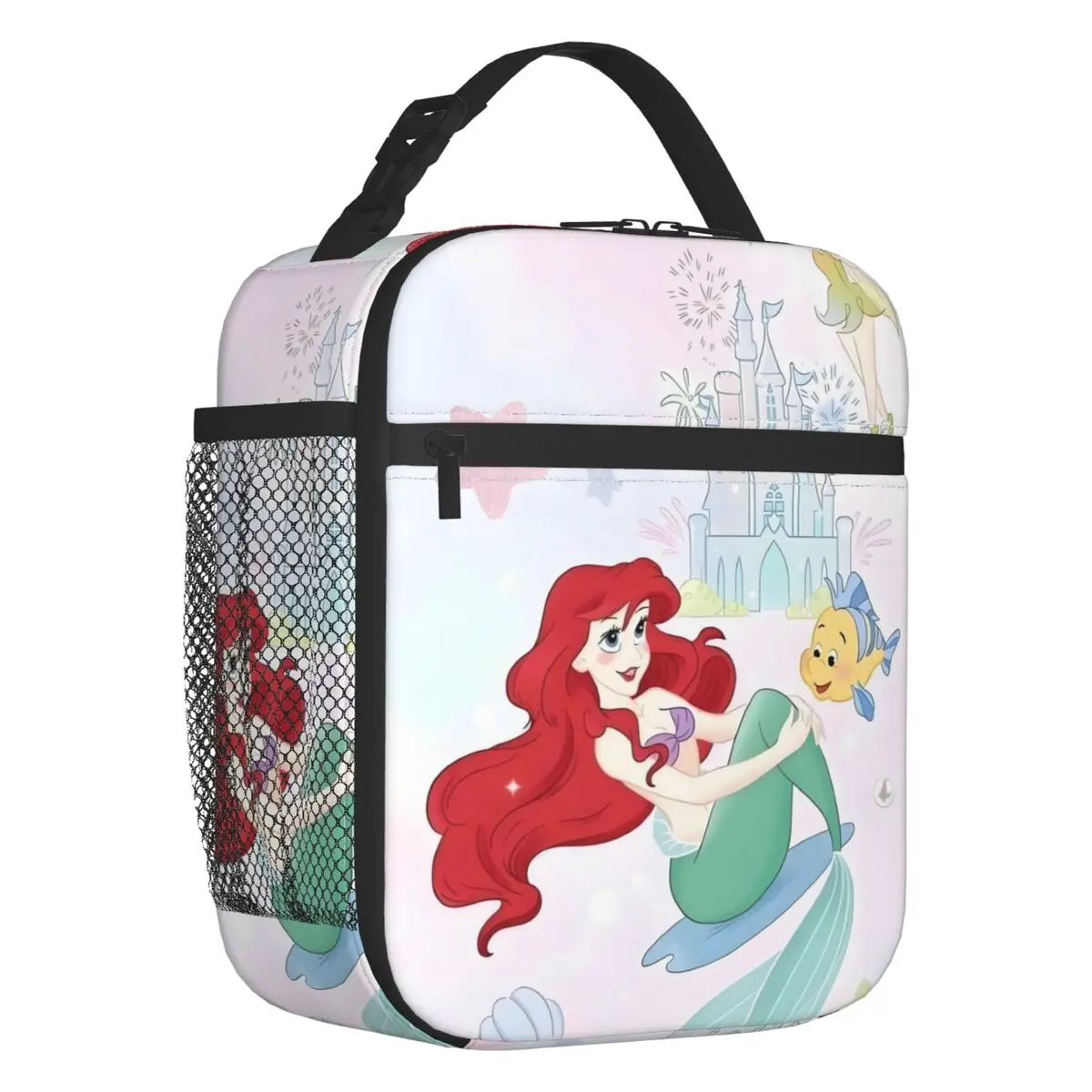 

Custom The Little Mermaid Lunch Bag Warm Cooler Cartoon Movie Insulated Lunch Boxes for Children School