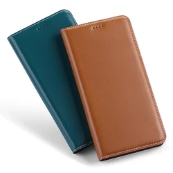 (BBL)Genuine Leather Phone Case For Redmi K20 K30 Pro Ultra K40  K40S 5G K50 Pro Flip Phone Cover Cases