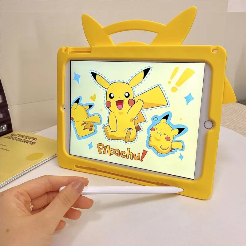 Etui 3D Cartoon Anime Pokémon Pikachu na iPada Mini 1-7/Air 1-6/Pro 9.7-11 (2018-2025)/7-9/10 generacji M3, obudowa na tablet dla dzieci — zdjęcie produktu 5