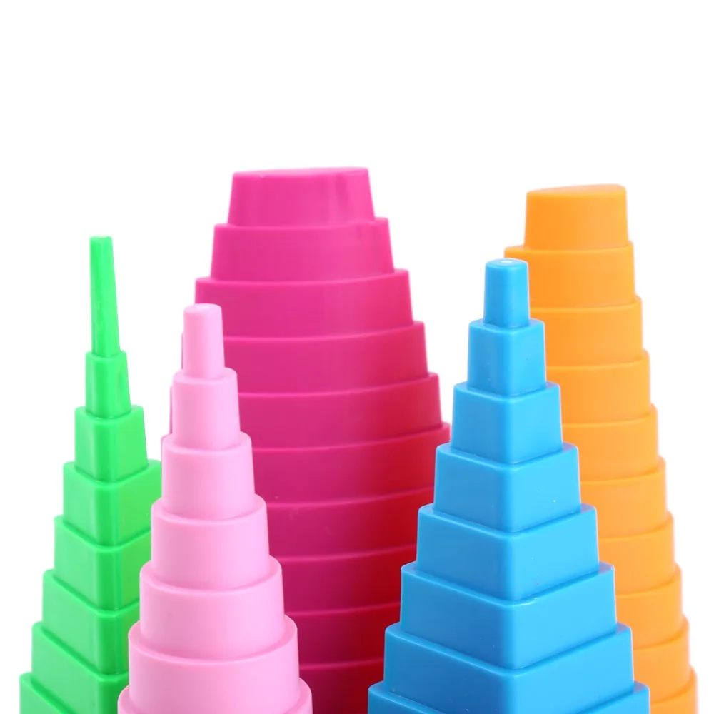 Kit de 5 Piezas de Papel para Quilling de Colores Variados, Formas de Torres, 5 Formas, Kit de Quilling para Tarjetas, Moldes de Papel, Herramientas para Quilling