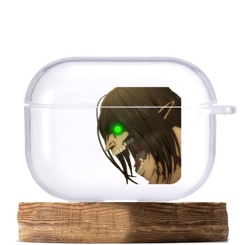 Japan Attack on Titan Kopfhörerhülle für Airpods 3 2 1, weiche kabellose Bluetooth-Kopfhörerhülle, Shingeki No Kyojin Anime-Hüllen – Detail 2