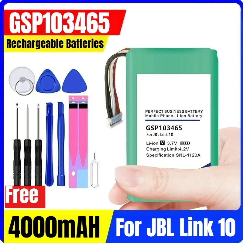 

GSP103465 3.7V 4000mAH Rechargeable Batteries for JBL Link 10
